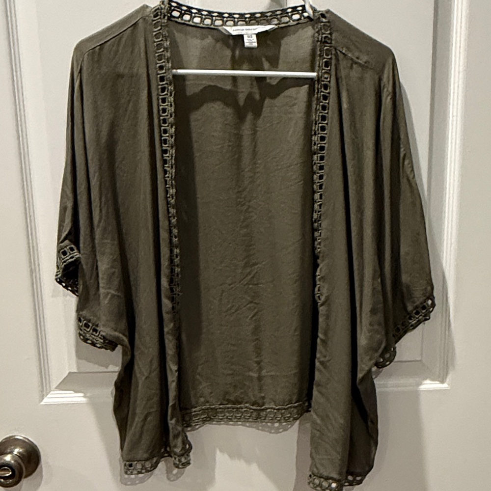 American Eagle Outfitters Olive Green Cardigan
